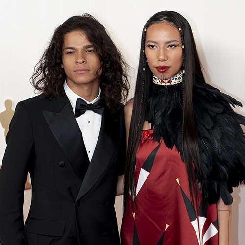 THE OSCARS - The 96th Oscars held on Sunday, March 10, 2024, at the Dolby® Theatre at Ovation Hollywood and televised live on ABC and in more than 200 territories worldwide. (Disney/Chris Willard)
D’PHARAOH WOON-A-TAI, QUANNAH CHASINGHORSE