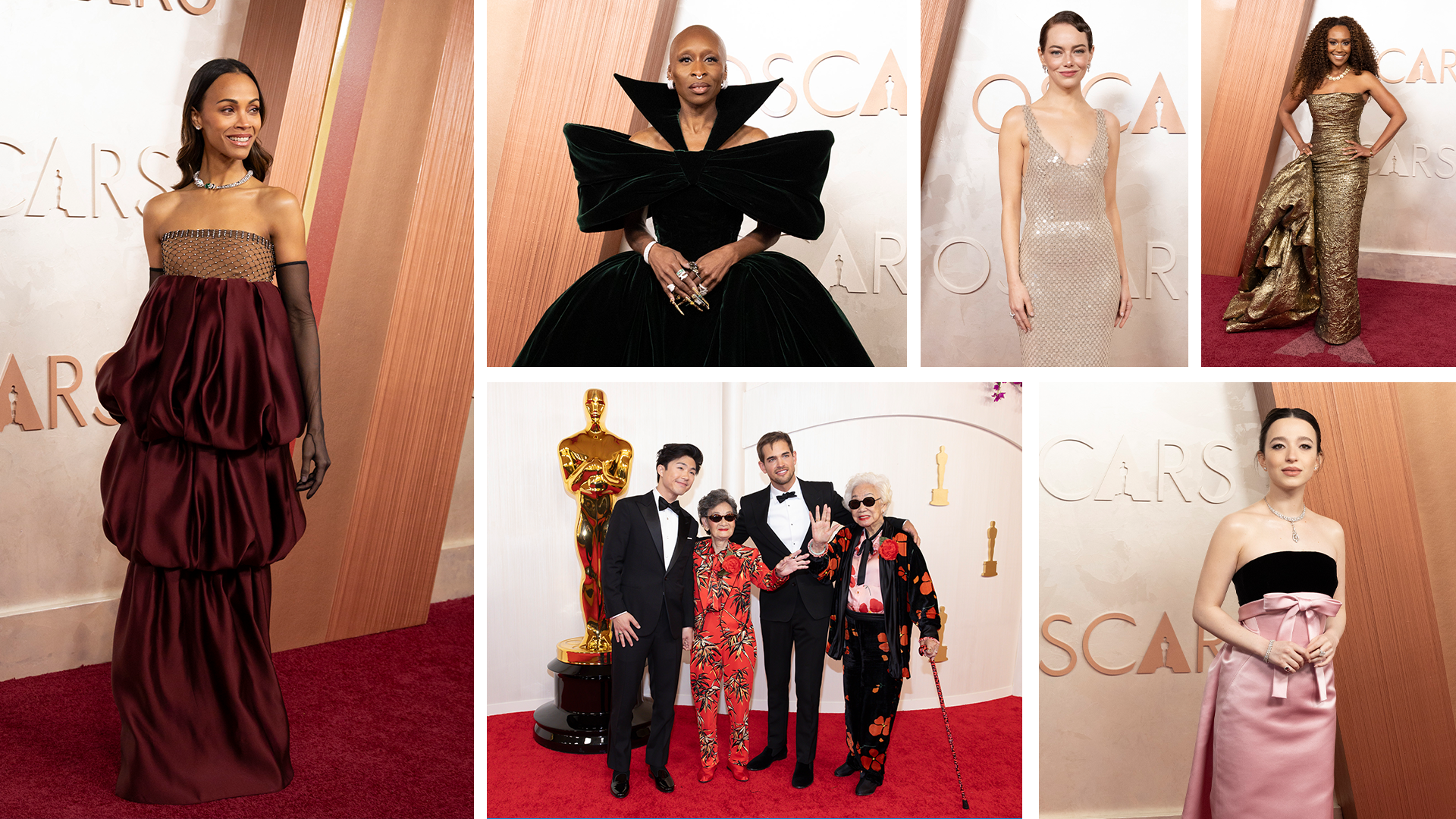 Oscars Red Carpet Collage 4