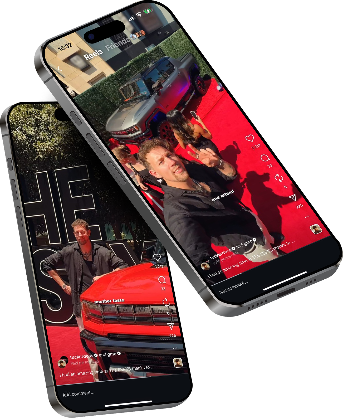 To iPhones with social media pictures from ESPYS