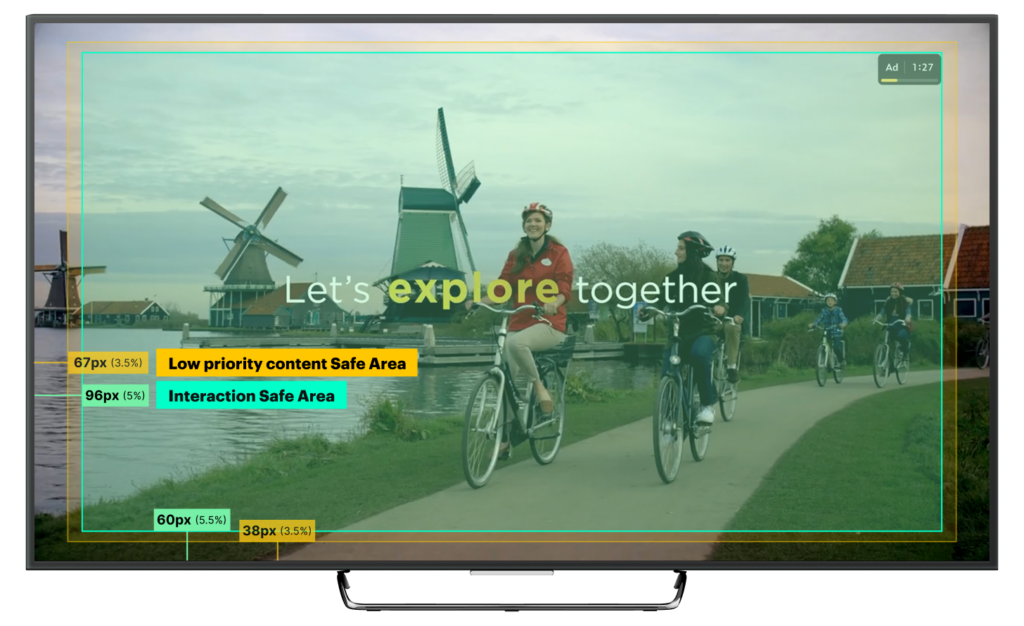 Disney+ CTV with Safety Zones