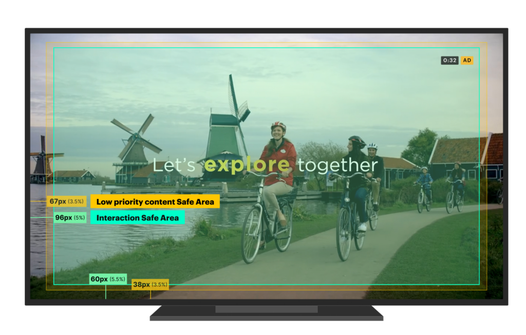 Hulu CTV with Safety Zones